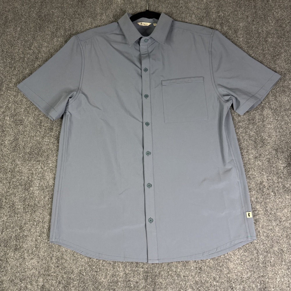 Cotopaxi Shirt Mens M Blue Stretch Cambio Outdoor Hiking Button Up Performance